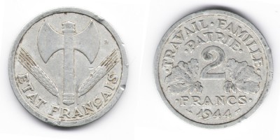 2 франка 1944 год