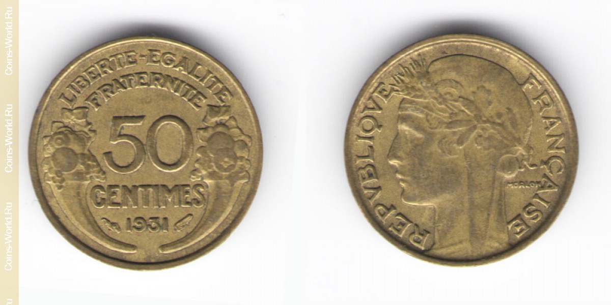 50 Centimes 1931 Europa