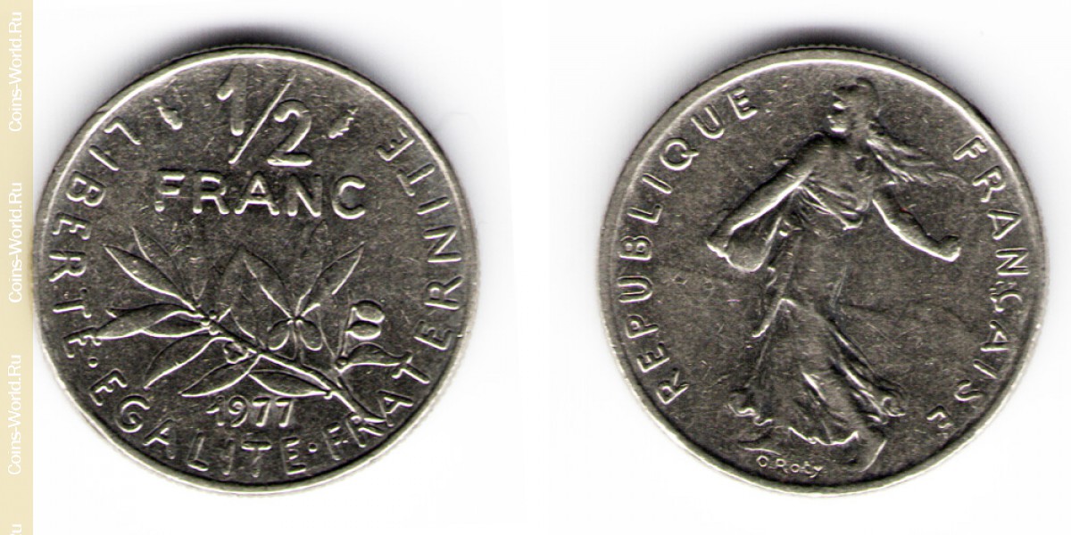 ½ Franken 1977 Frankreich