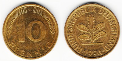 10 pfennig 1994 A