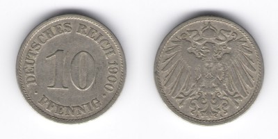 10 peniques 1900 A