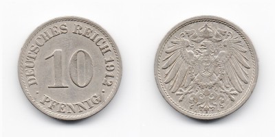 10 pfennig 1912 A