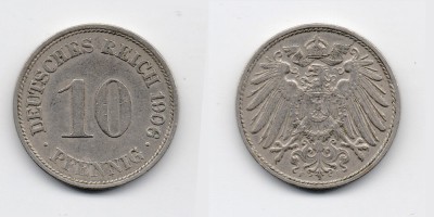 10 pfennig 1906 F