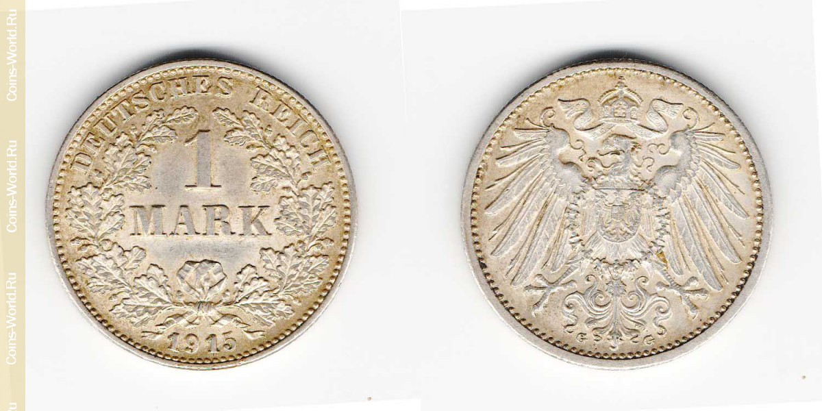 1 марка 1915 года G Германия