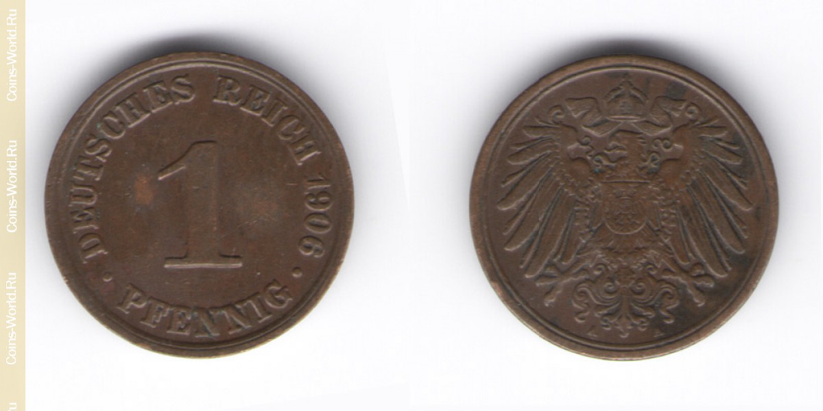 1 pfennig 1906 a Europe