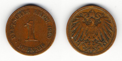 1 pfennig 1900 A