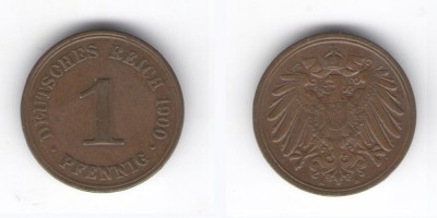 1 pfennig 1900 A