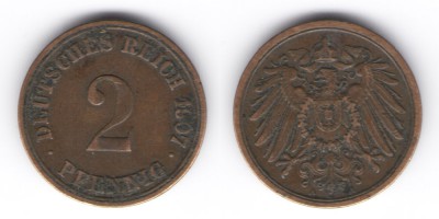 2 peniques 1907 Y