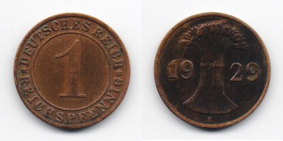 1 reichspfennig 1929