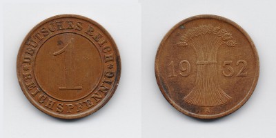1 reichspfennig 1932 A