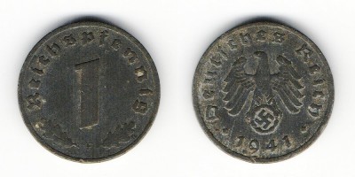 1 reichspfennig 1941 F