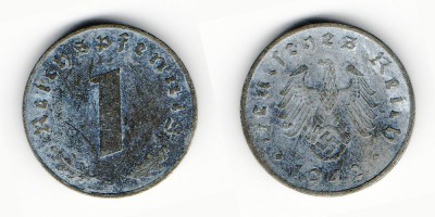 1 reichspfennig 1942 J