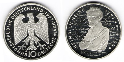 10 марок 1997 год D