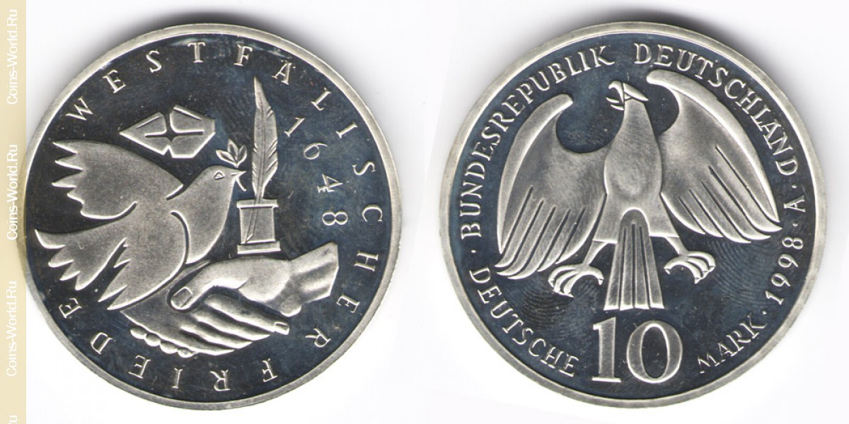 10 марок 1998 год А Германия