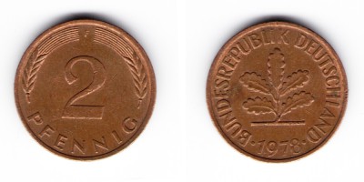 2 pfennig 1978 (F)