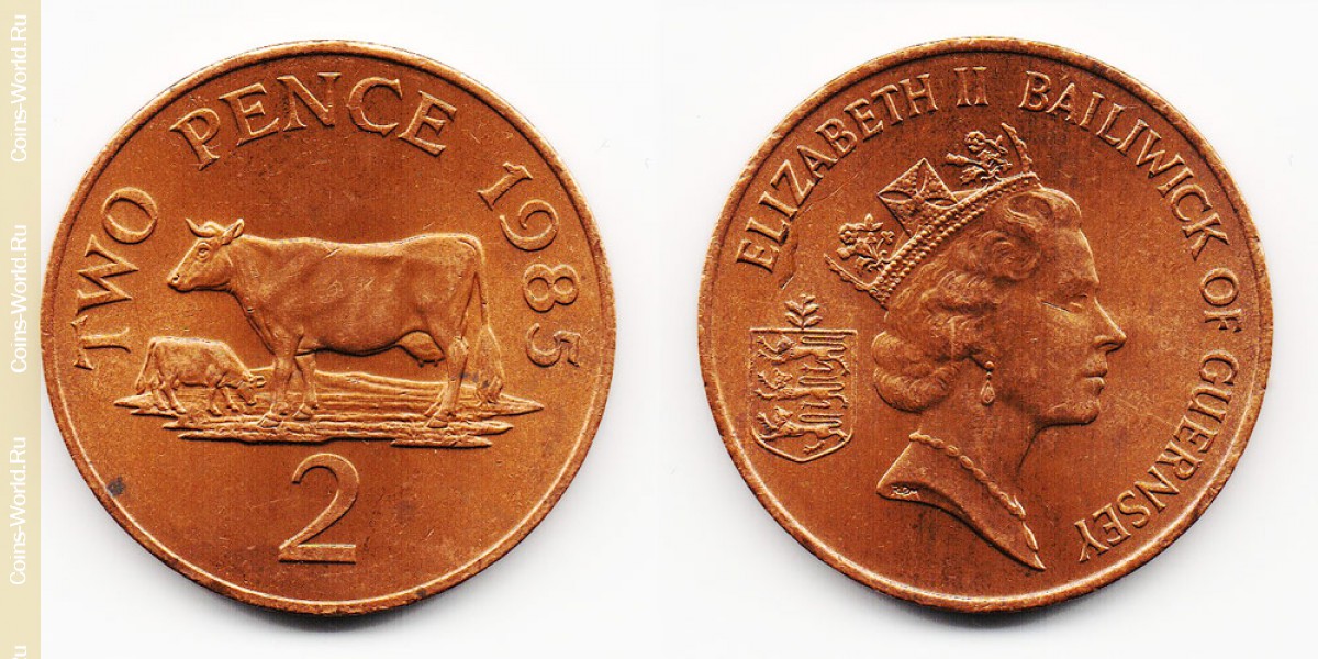 2 Pence 1985 Guernsey