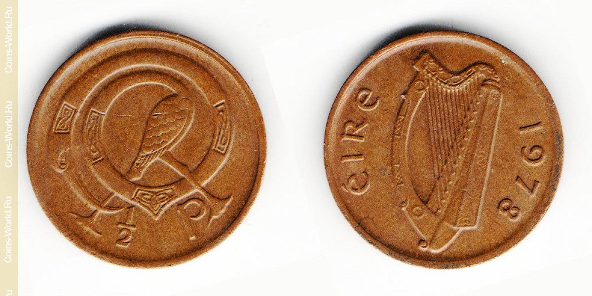 1/2 penny 1978 Ireland