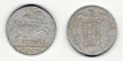 10 cêntimos 1940