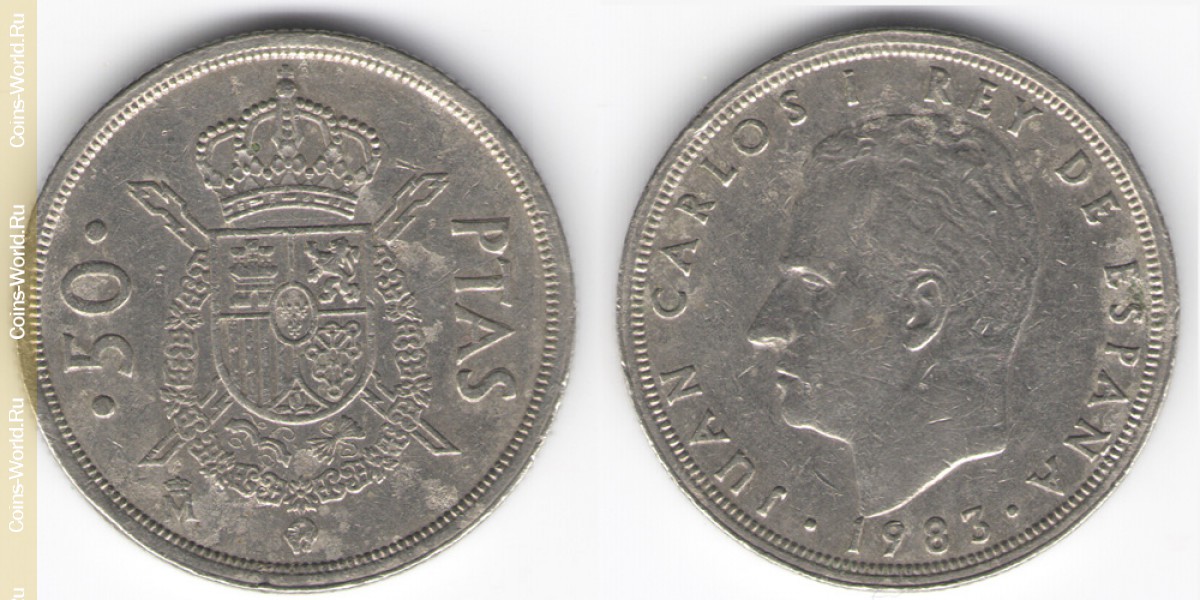 50 pesetas 1983 Espanha