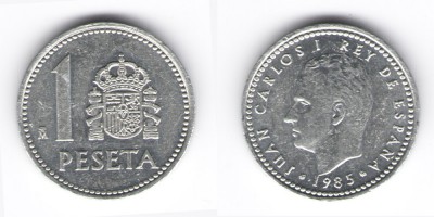 1 peseta  1985