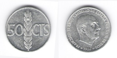 50 céntimos 1966