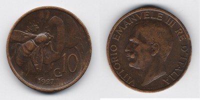 10 centesimi 1927