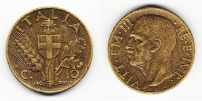 10 centesimi 1940