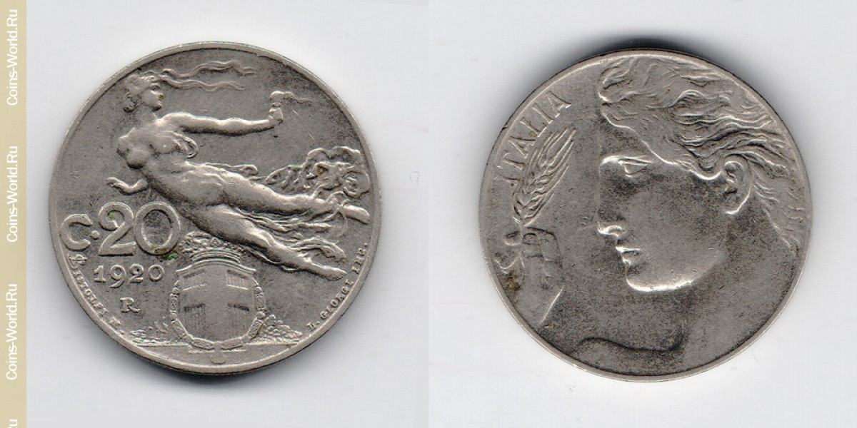 20 centesimi 1920 Italy