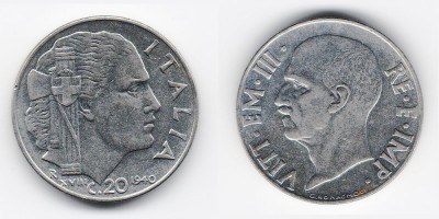 20 centesimi 1940