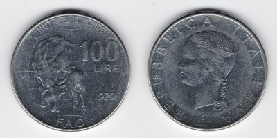 100 лир 1979 года