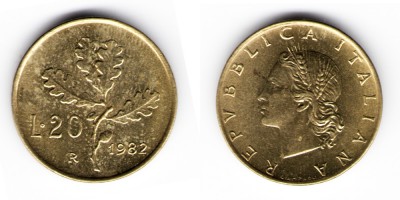 20 Lira  1982