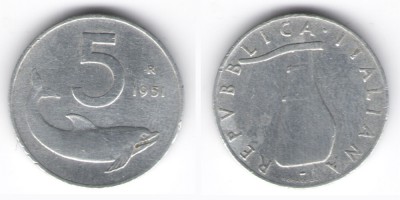 5 liras 1951