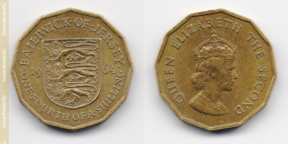 ¼ shilling 1964 Jersey