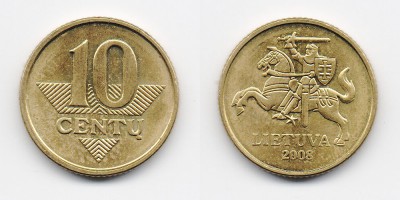10 centas 2008