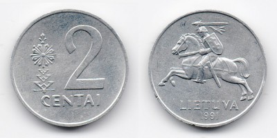 2 цента 1991 года