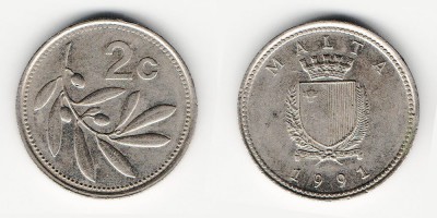 2 centavos 1991