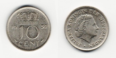 10 centavos 1959