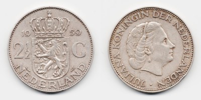 2 1/2 gulden 1959