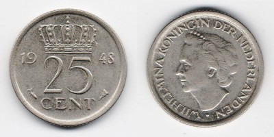 25 центов 1948 года