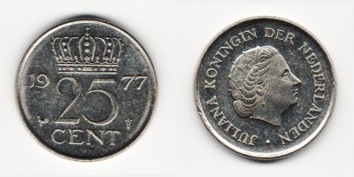 25 центов 1977 года 