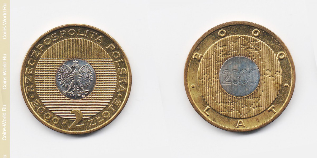 2 zlotych 2000, Polonia