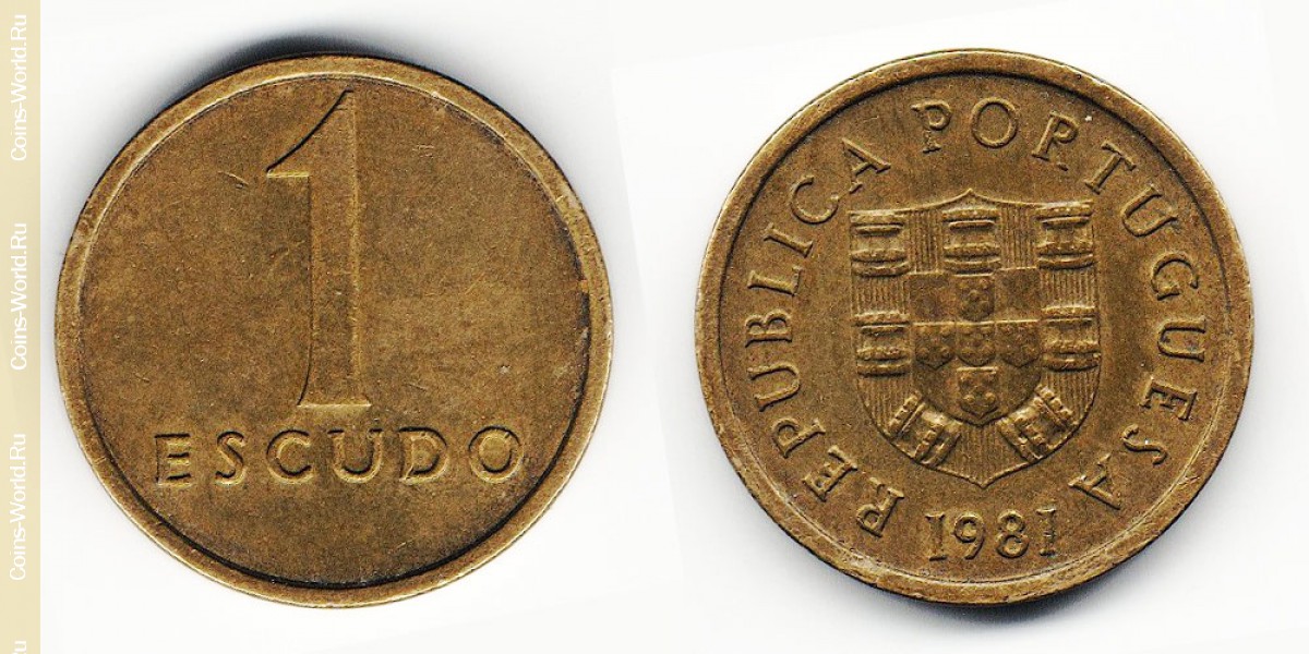 1 эскудо 1981 года Португалия
