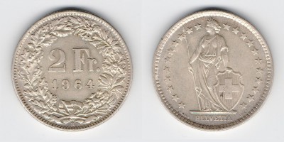 2 francs 1964
