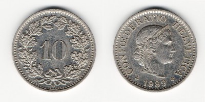 10 céntimos 1989