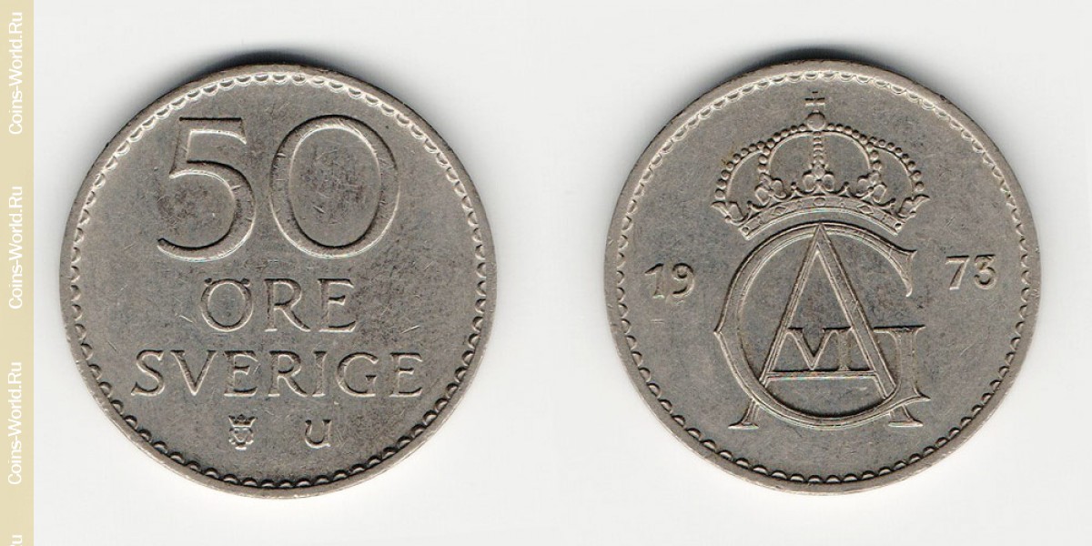 50 öre 1973 Sweden
