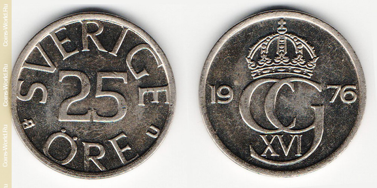 25 Öre Schweden 1976