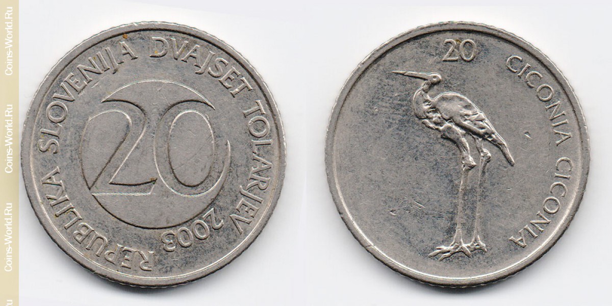 20 толаров 2003 года Словения