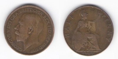 ½ penique 1923