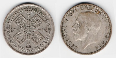 2 shillings (florin) 1929