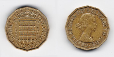 3 pence 1962